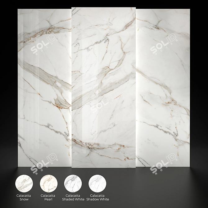 Calacatta Collection: Alumoart Interior Panels 3D model image 1