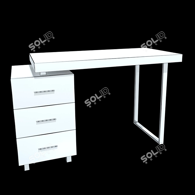 Ashby Writing Desk: Sleek and Stylish Home Office Essential 3D model image 9