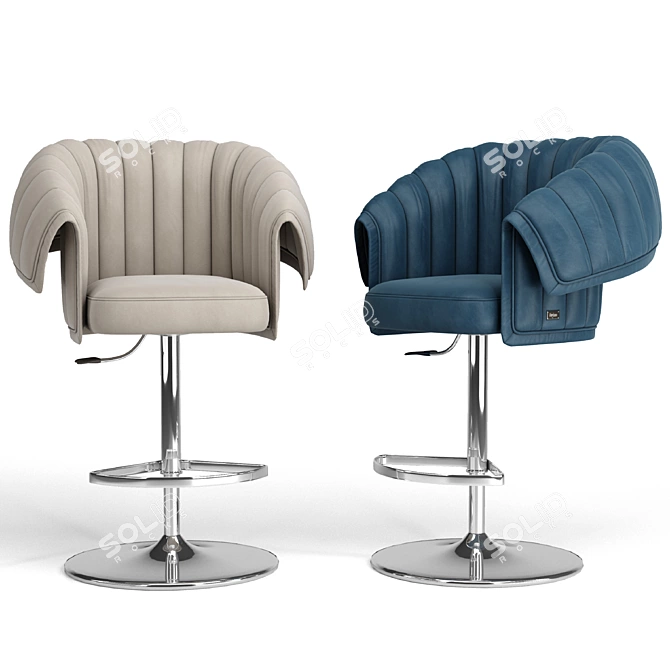 Sleek MANTA Bar Chair: Modern Design, Vray and FBX Formats 3D model image 3