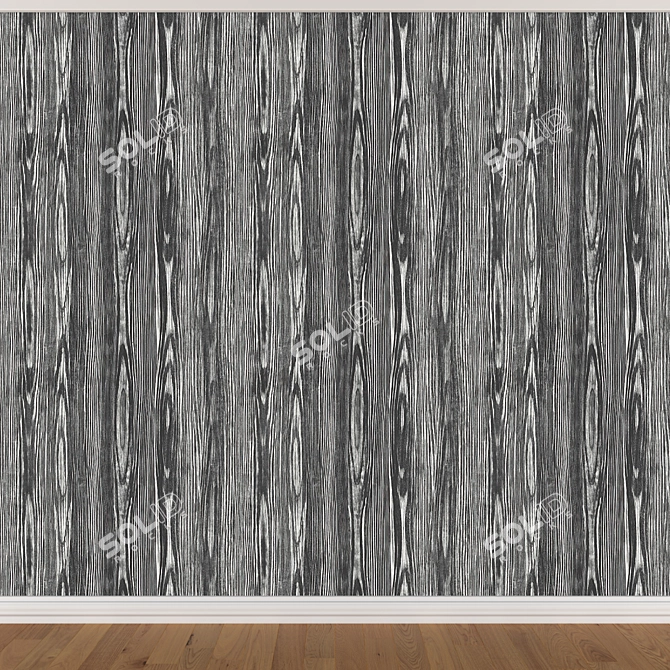 Seamless Wallpaper Set (3 Colors) 3D model image 2