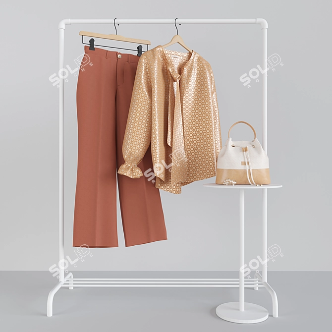 Chic Women's Clothing Set 3D model image 9