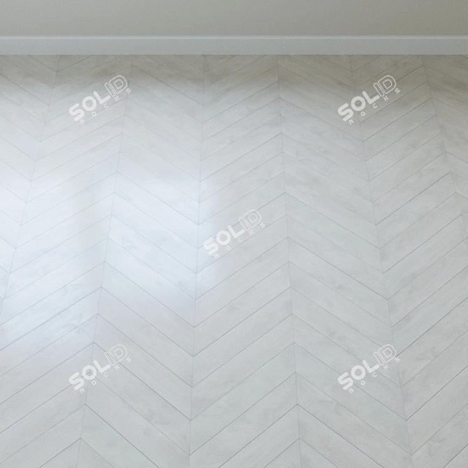 Natural Aspen Oak Parquet: Stylish & Durable 3D model image 3