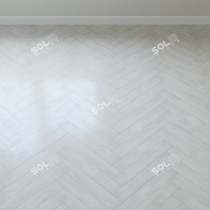 Natural Aspen Oak Parquet: Stylish & Durable 3D model image 4