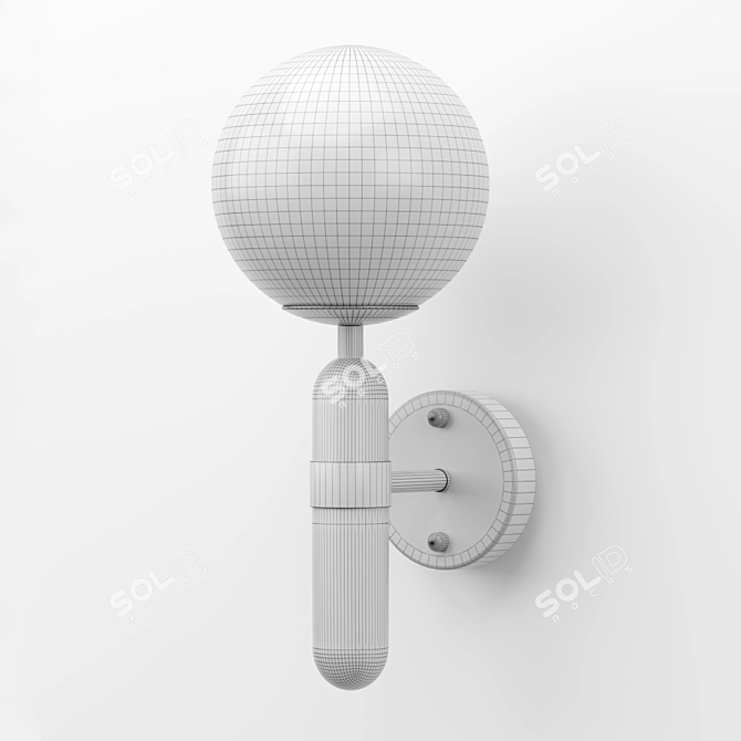 Marble Base Ball Light 3D model image 10