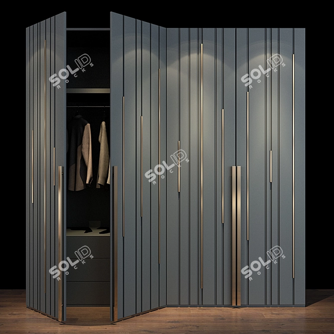 Elegant Storage Solution: Cabinet Furniture 027 3D model image 1