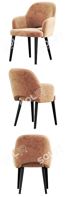 Modern Martin Chair: Sleek Design & Versatile 3D model image 3