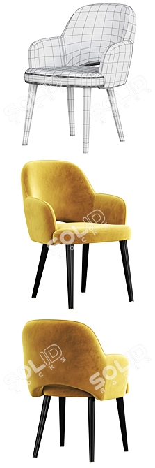 Modern Martin Chair: Sleek Design & Versatile 3D model image 5