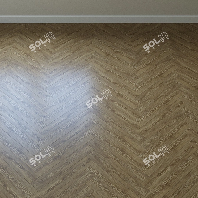 Elegant Middleton Oak Parquet 3D model image 3