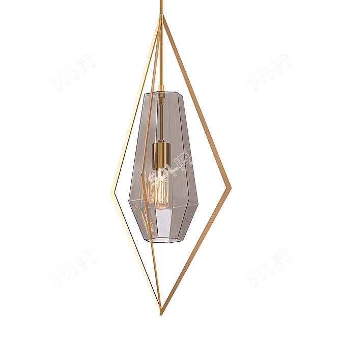 Modern Geometric Pendant Lighting 3D model image 1