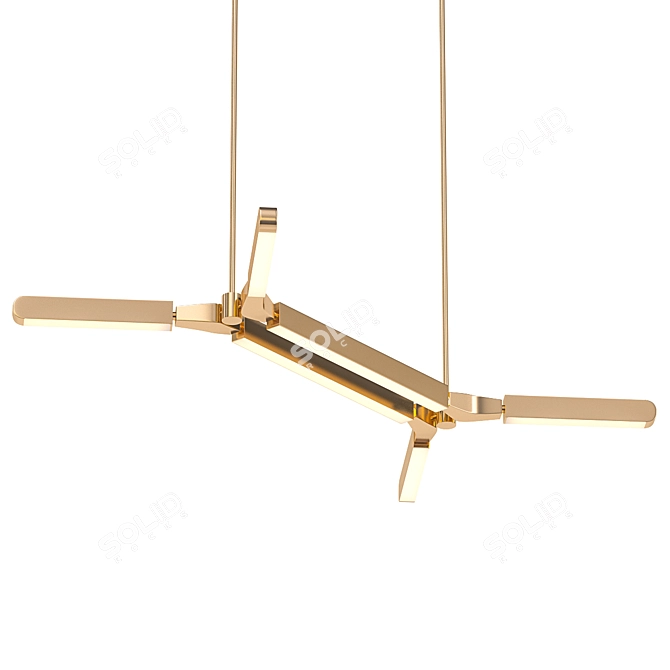 Elegance Illuminated: Pris Minor Chandelier 3D model image 1