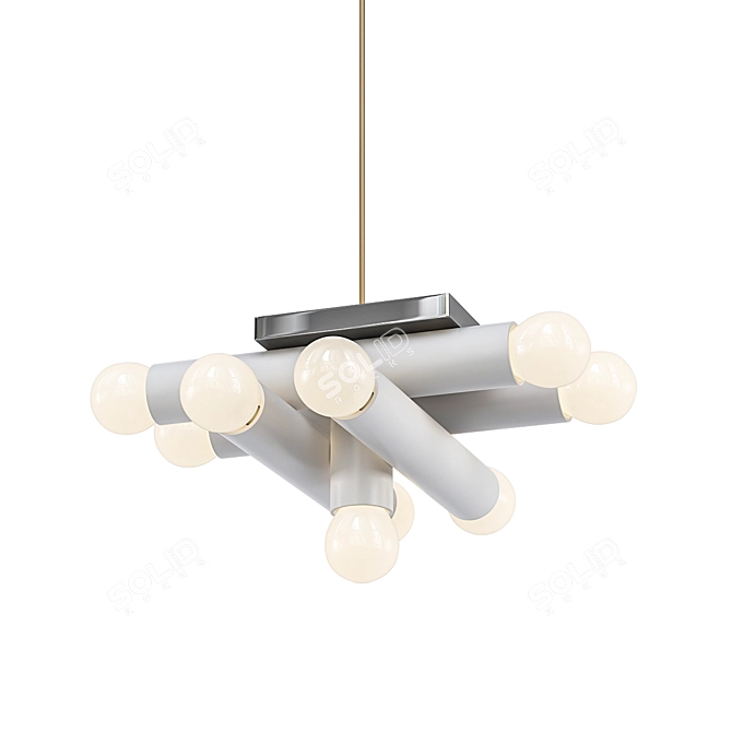 Mystical Hieroglyph Pendant 3D model image 1