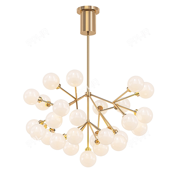 Elegant Mara Chandelier: Illuminate Your Space 3D model image 1