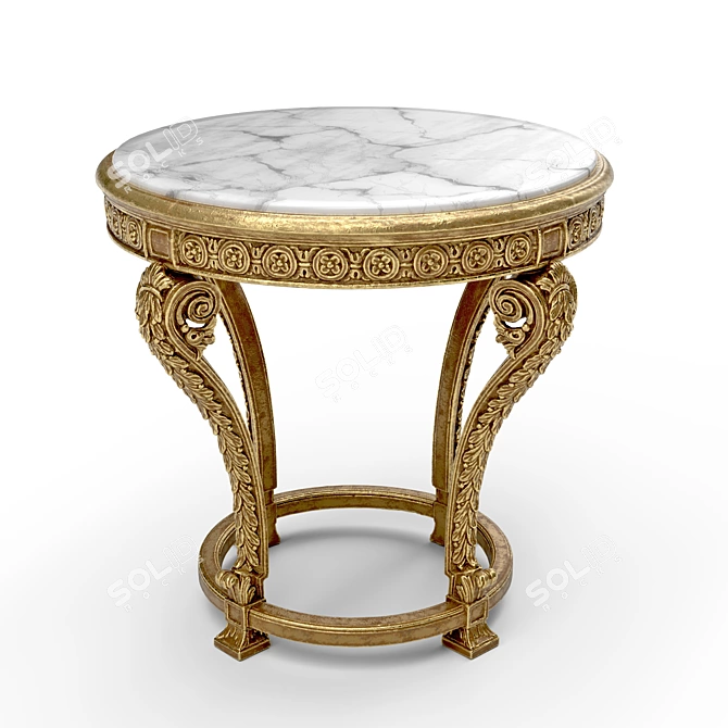 Elegant Roberto Giovannini Side Table 3D model image 1