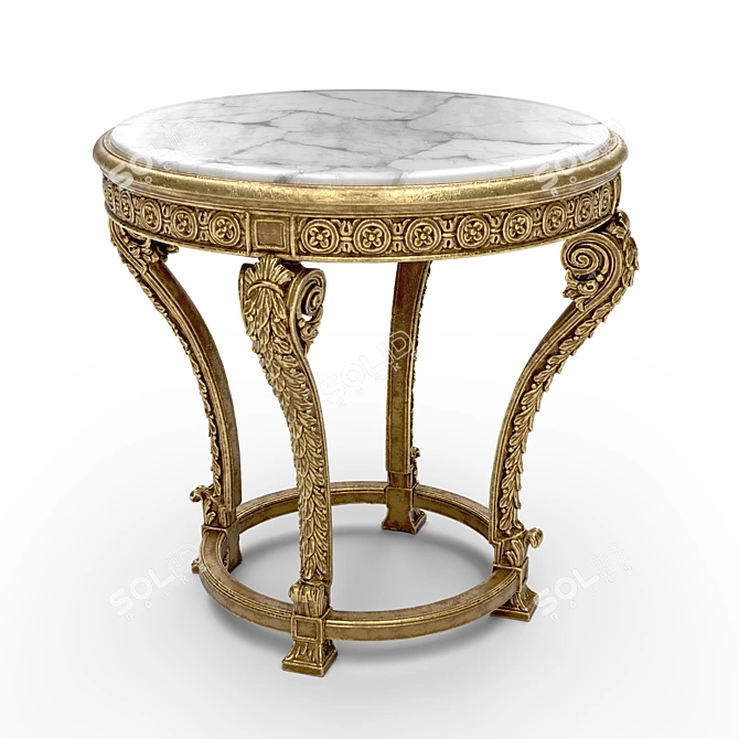 Elegant Roberto Giovannini Side Table 3D model image 2