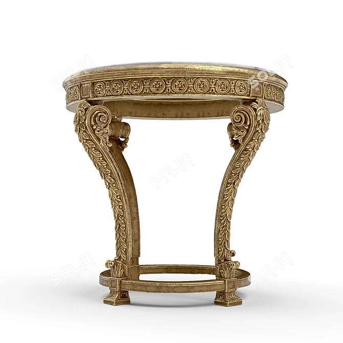 Elegant Roberto Giovannini Side Table 3D model image 3