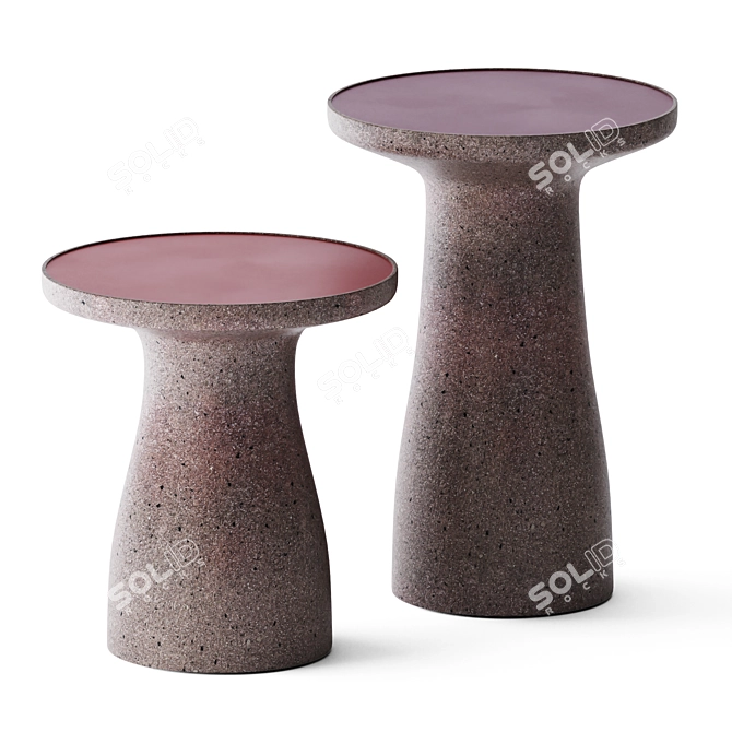 Elegant Ciney Side Table 3D model image 1