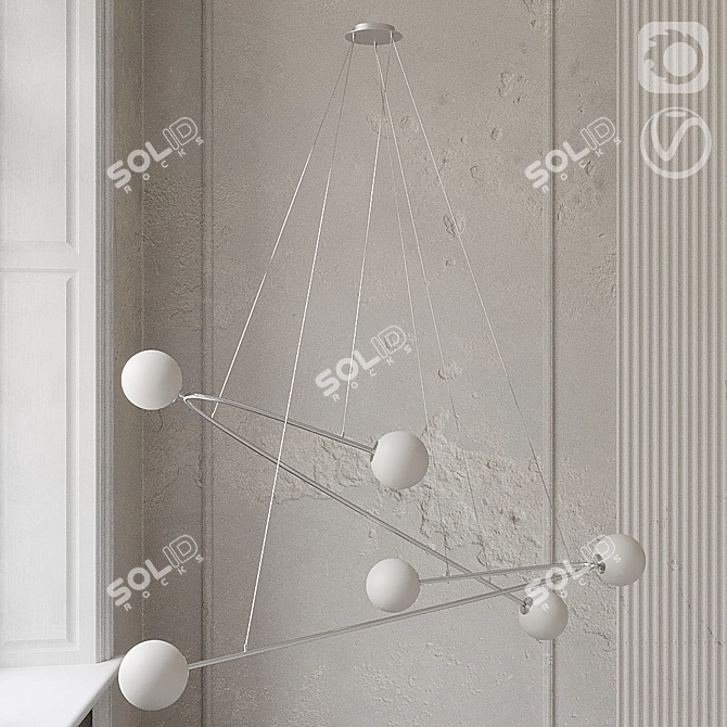 Modern Hanging Light Fixture: Aromas Endo 3D model image 3