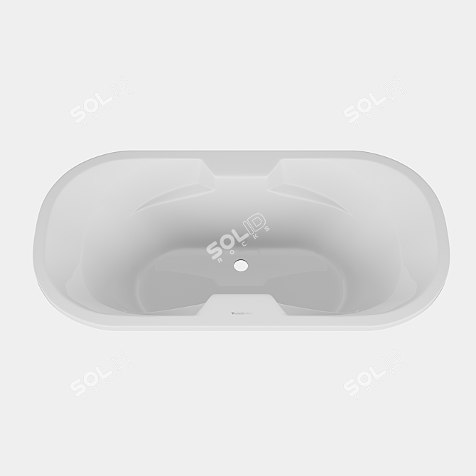 Luxurious VagnerPlast Gaia Acrylic Bathtub 3D model image 2