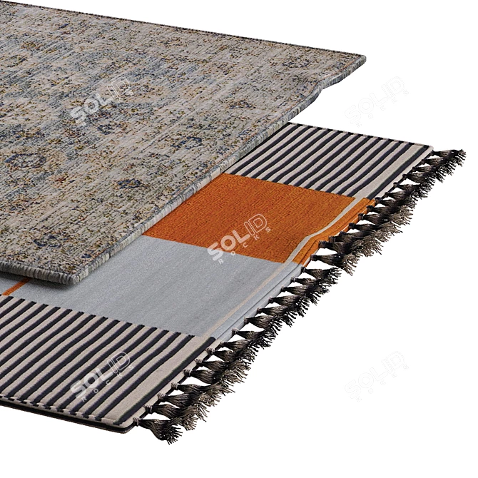 Stylish Interior Carpets 3D model image 2