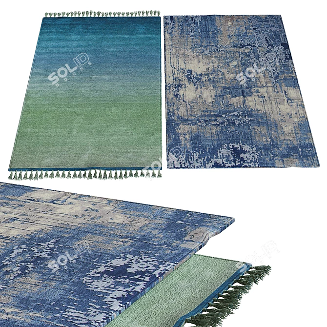 Elegant Interior Carpets 3D model image 1