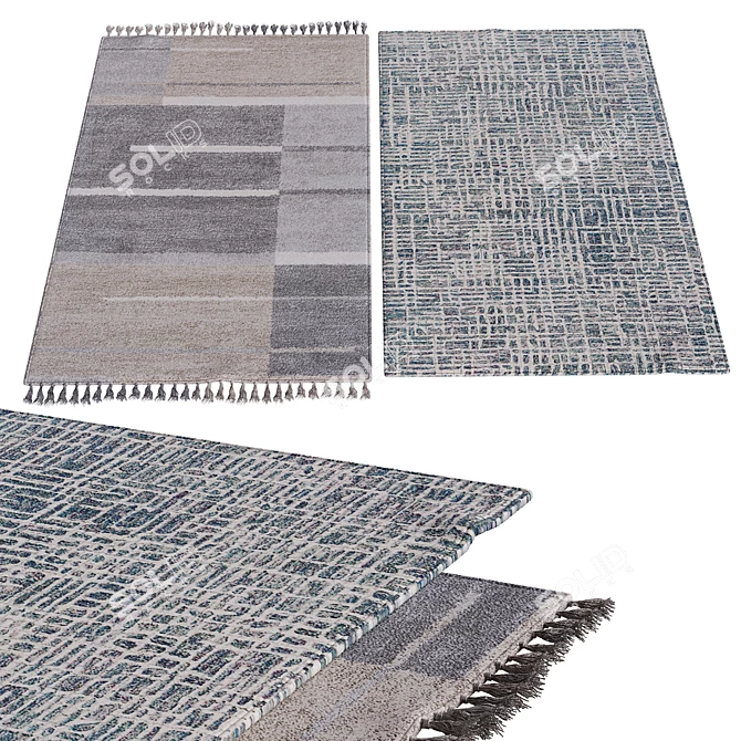 Elegant Interior Carpets 3D model image 1