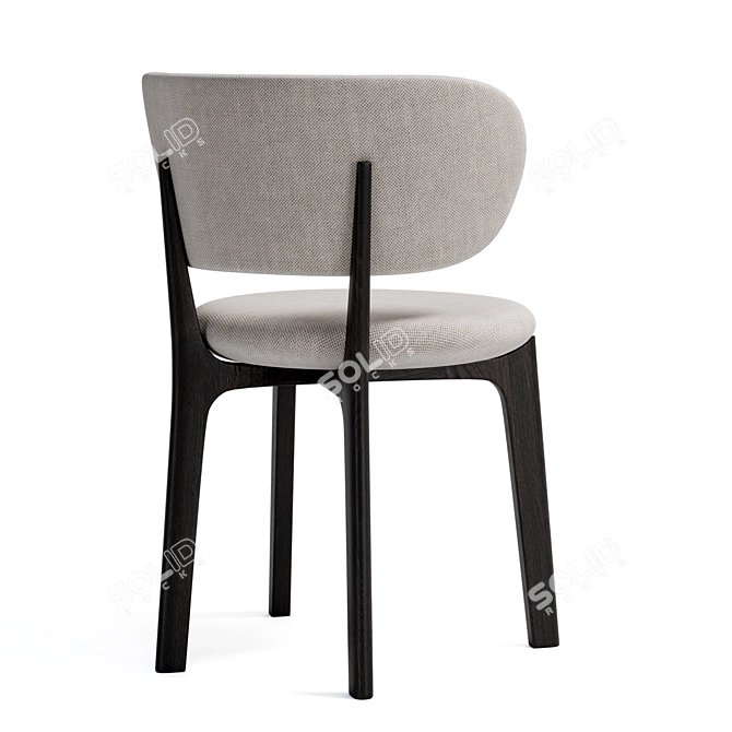 Modern Richmond Mesh Dining Chair 3D model image 2