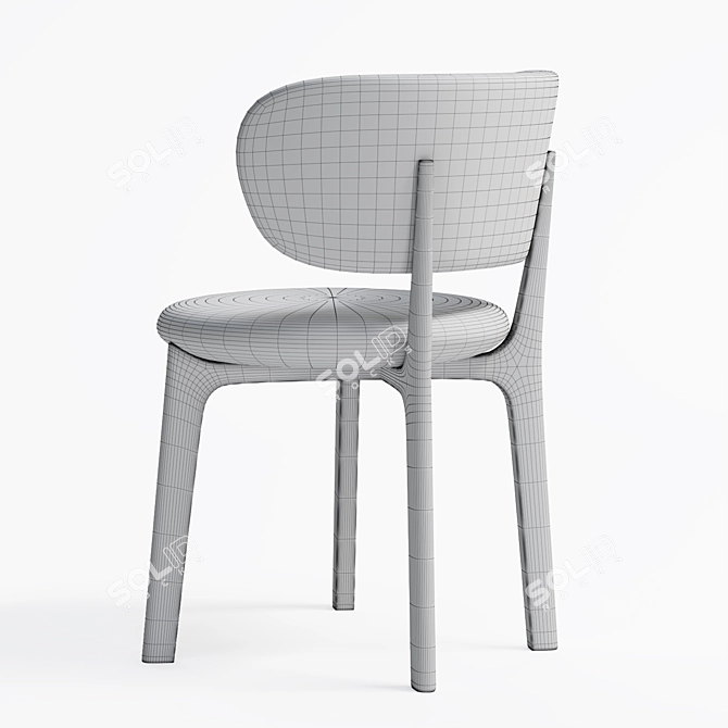 Modern Richmond Mesh Dining Chair 3D model image 3
