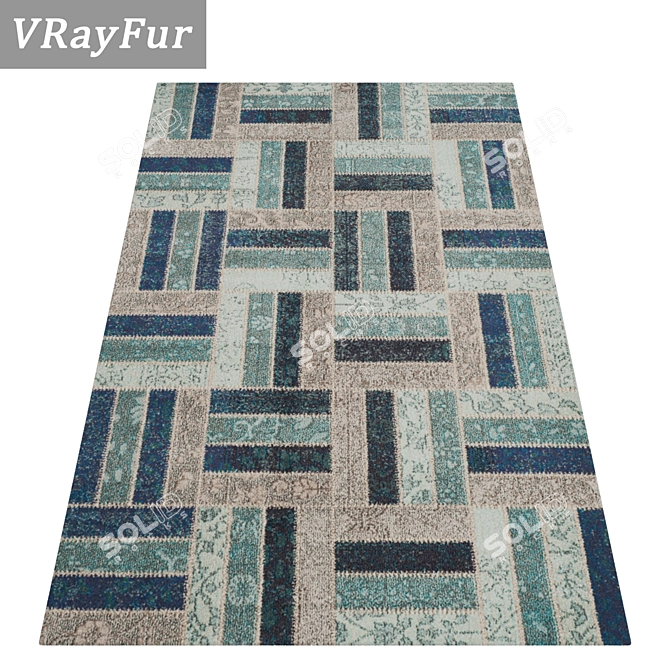 High-Quality Carpet Set 3D model image 2