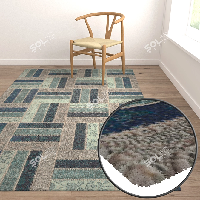 High-Quality Carpet Set 3D model image 5