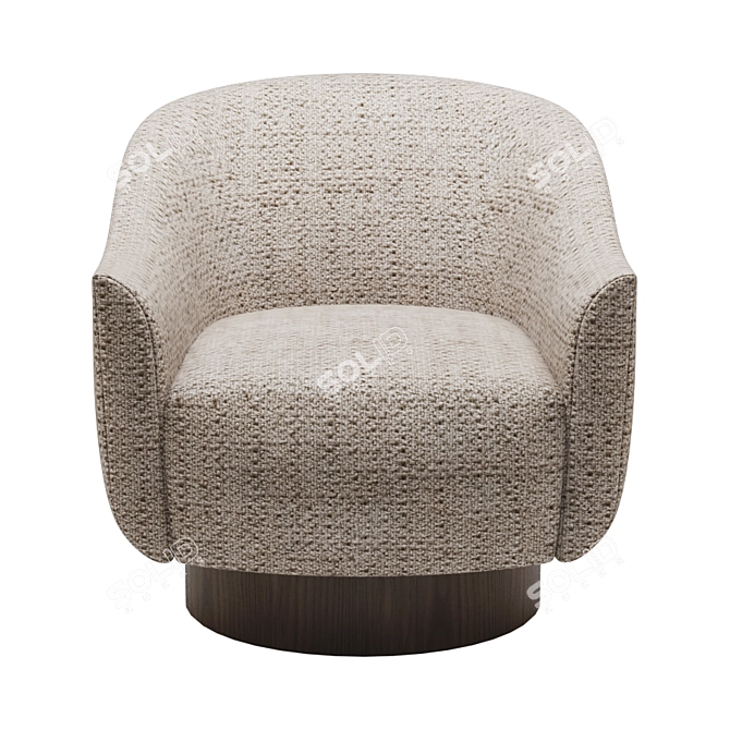 Kelly Wearstler Sonara Swivel: Iconic Elegance 3D model image 2