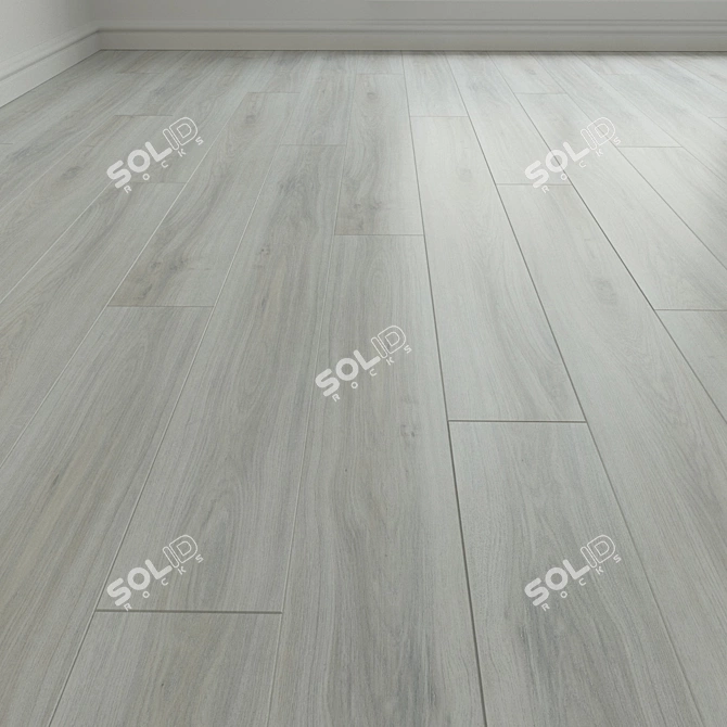 Classic Oak Laminate Flooring 3D model image 1