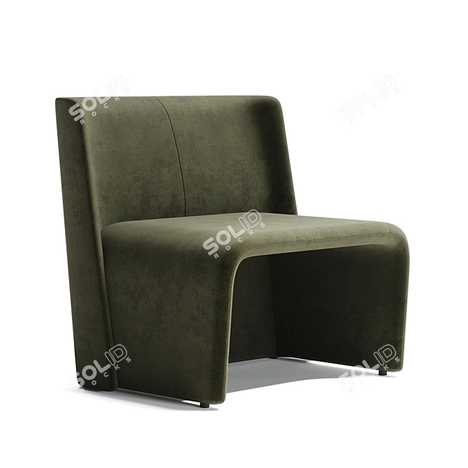 Timeless Comfort Armchair 3D model image 1