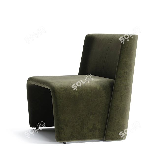 Timeless Comfort Armchair 3D model image 2