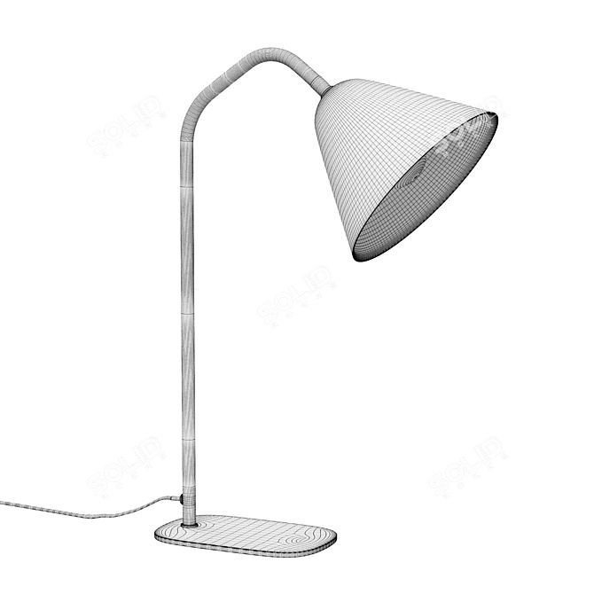 Modern Metal Table Lamp Copita 3D model image 2