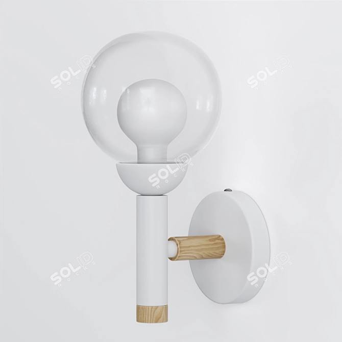 Scandinavian Style Wall Sconce - Egle 3D model image 5