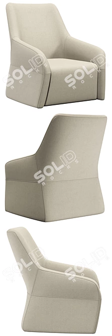 Modern Roy Armchair: PBR Textures 3D model image 3