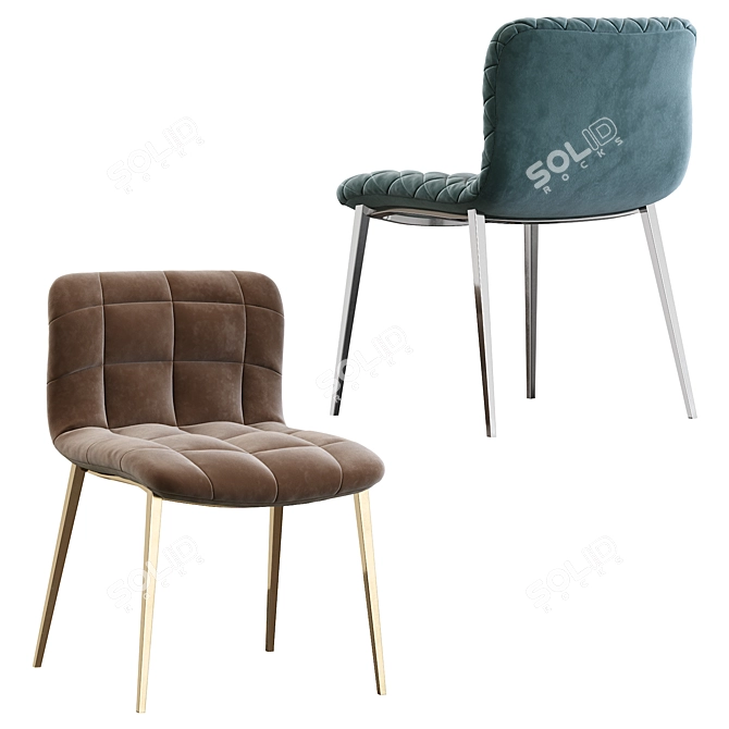 Stylish Kuga Bontempi Chair 3D model image 2