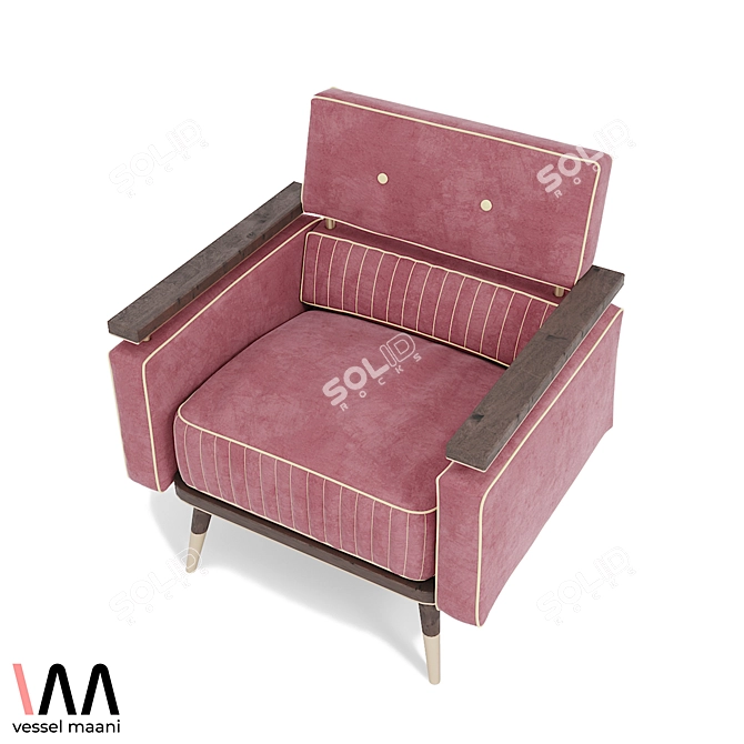 Modern Comfort: Ingo Chair 3D model image 2