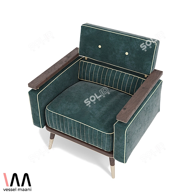 Modern Comfort: Ingo Chair 3D model image 3