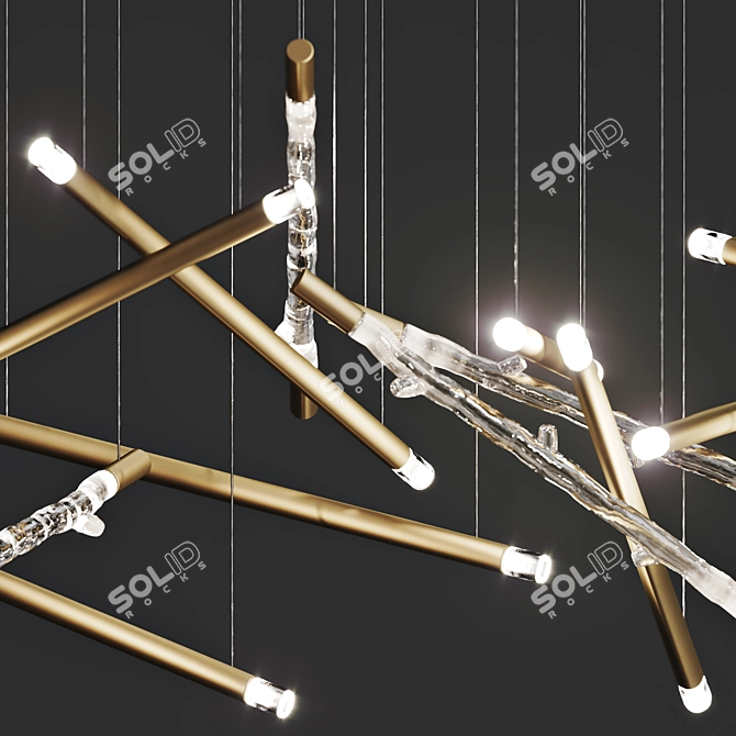 Cylindrical RITM Pendant Lamp 3D model image 3