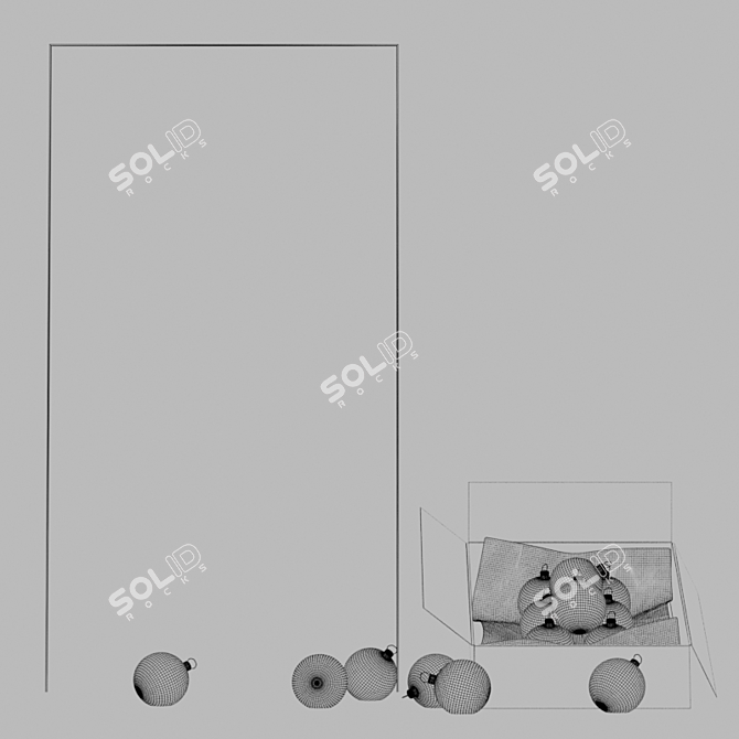 Festive Holiday Decor Set 3D model image 8