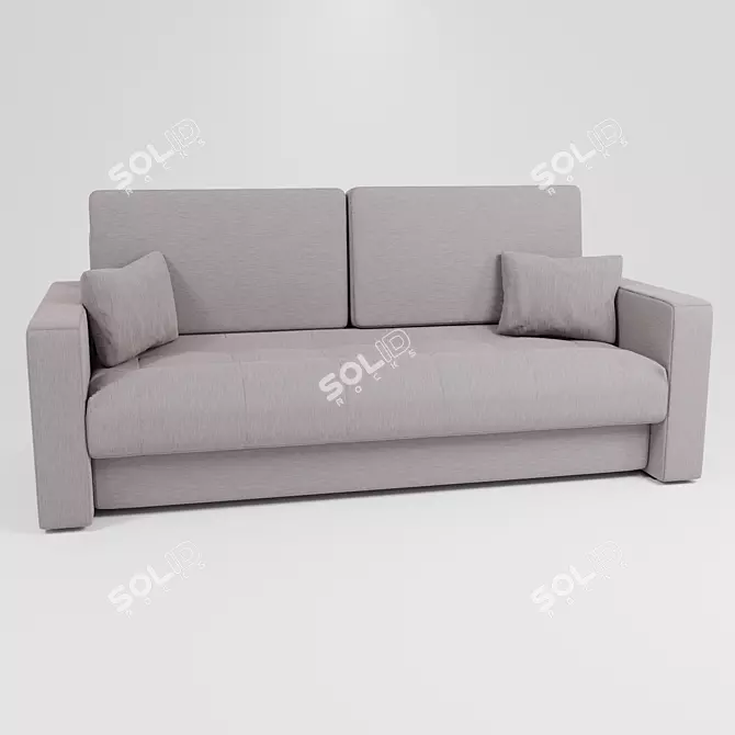 Modern 2K Textured Sofa 3D model image 1