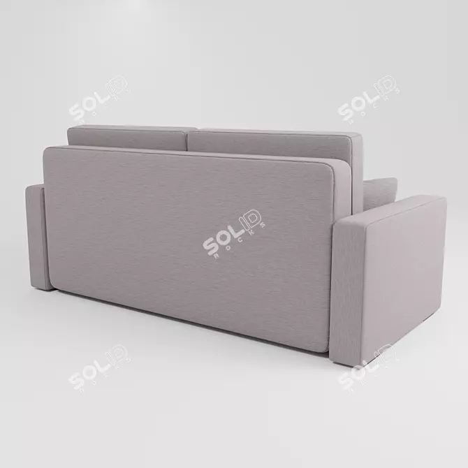 Modern 2K Textured Sofa 3D model image 3