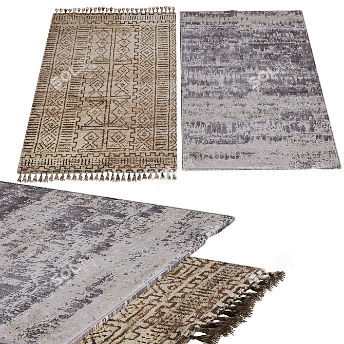 Modern Interior Carpets 3D model image 1