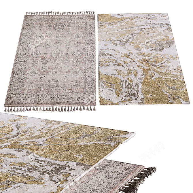 Luxury Interior Rugs 3D model image 1