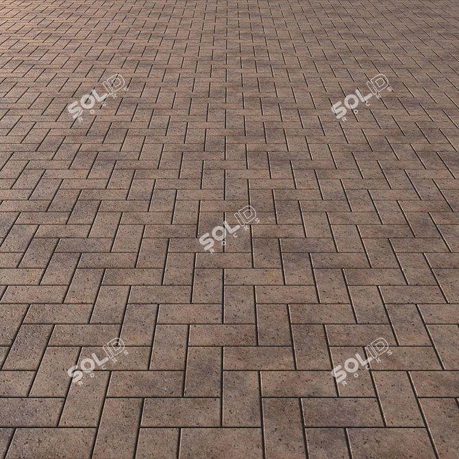 Seamless Paving Stone Texture 3D model image 2