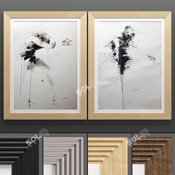 Art Frame 661: Stylish 50 * 70 cm Frames 3D model image 1