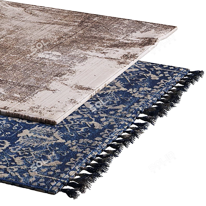 Stylish Interior Carpets 3D model image 2