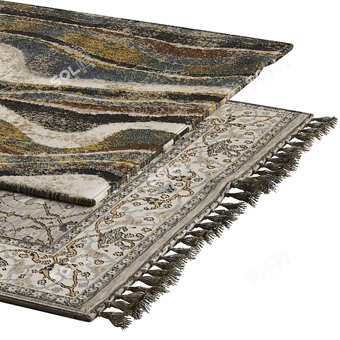 Elegant Interior Carpets 3D model image 2