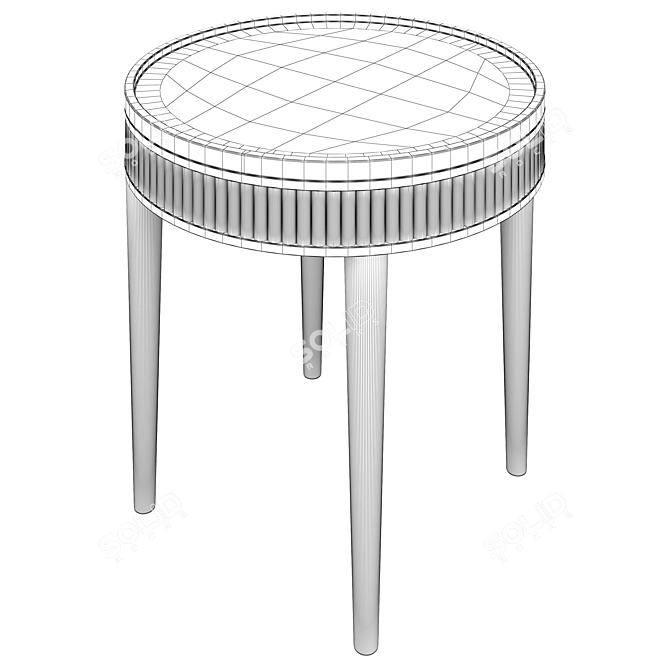 Minimalist Marble Side Table 3D model image 5